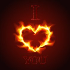 vector love card N4