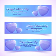 Valentine's Day Cards Banners set Design concept N20