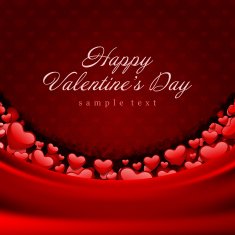 Valentine's Day Card with Hearts N28