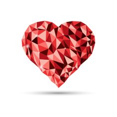 abstract heart shape background