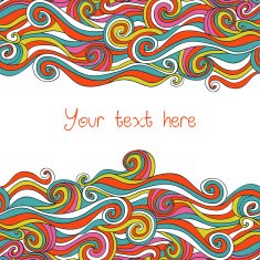 Abstract invitation card Template frame design N3