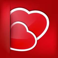 Paper Sticker Valentine's day EPS 10 N2