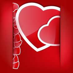 Paper Sticker Valentine's day EPS 10 N3