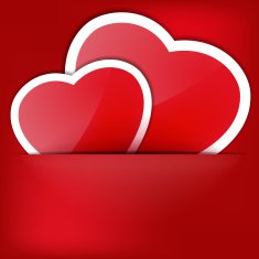 Paper Sticker Valentine's day EPS 10 N4
