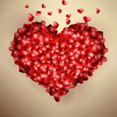 Valentines heart template card EPS10