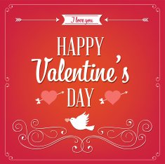 Valentine's Day Lettering - Illustration