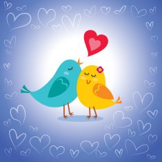 Little love birds Togetherness forever!