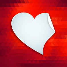 Valentines day or wedding card witn heart N11