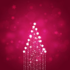 Red Xmas Star Tree