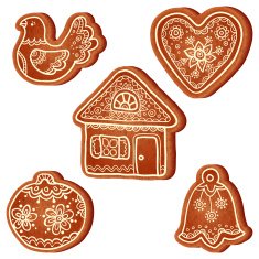 Isolated realistic vector christmas sweets N2