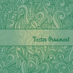 Ð¡ard with ornaments hand-drawn N2