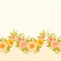 Invitation card with flowers N17