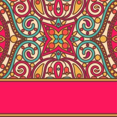 orient bright lace card