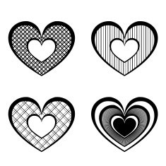 Vector Deco Abstract Heart N6