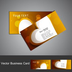 Business card set Valentine's Day colorful fantastic design