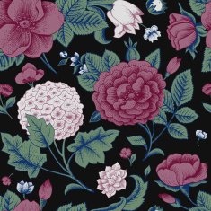 Seamless pattern with vintage flowers N17