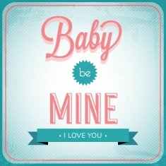 vector vintage love card