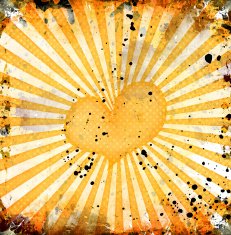 heart on grunge background N3