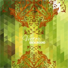 Green triangular background N2