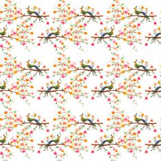 floral seamless texture of watercolor N16