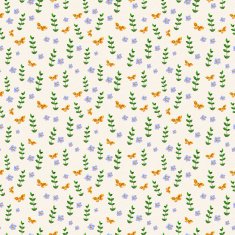 floral seamless texture of watercolor N19