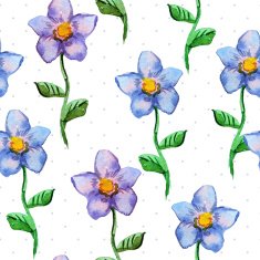 floral seamless texture of watercolor N22