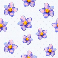 floral seamless texture of watercolor N23