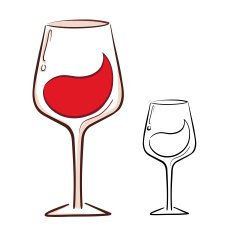 Wine Glass Illustration N3
