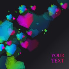 Vector hearts background N3