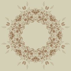 Floral frame with roses N5