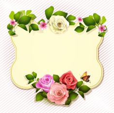 Mirror with roses N4