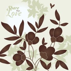 Love Flowers Elegant Card N4