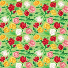 Hand painted roses seamless pattern