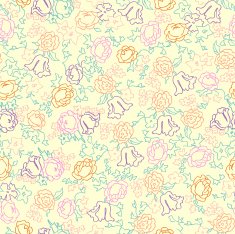 Cute flowers seamless N2