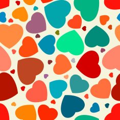 Hearts seamless Background EPS 8 N2