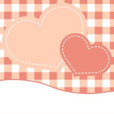 Pink mothers day card with hearts EPS 8