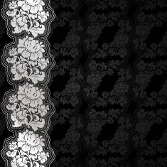 Silver flowers on background N2