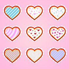 Greeting card icons set