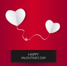 Valentine's card with text and heart shape Vector ilustration N40