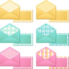 Collection of old vintage envelopes
