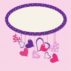 Valentines day heart background vector illustration N2