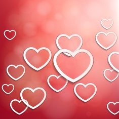 Red Heart Background N10