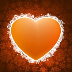 Heart applique background EPS 8