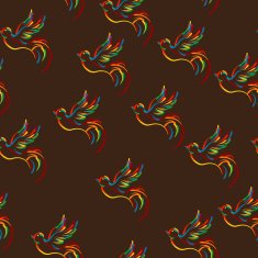 Stylish bird pattern N2