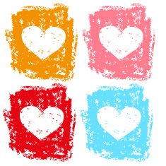 Set of hearts N19