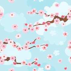 cherry blossoms background seamless N2