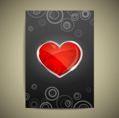 Valentine`s Day card with Heart N3
