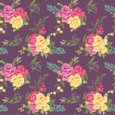 Flower Background - Seamless Floral Shabby Chic Pattern N2