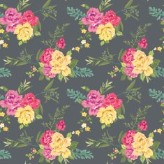 Flower Background - Seamless Floral Shabby Chic Pattern N3