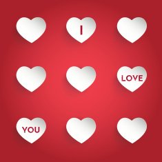 Valentine's day card N351